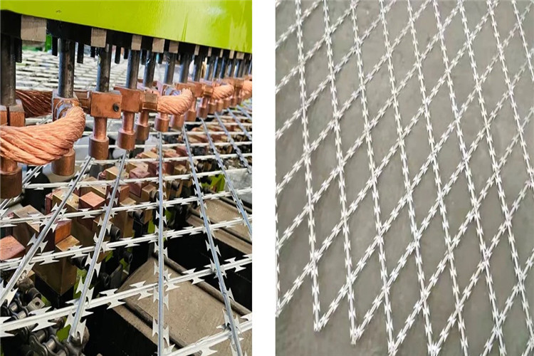 Factory Supply Galvanized Powder Coated Razor Barbed Wire Mesh Fence Enhanced Security