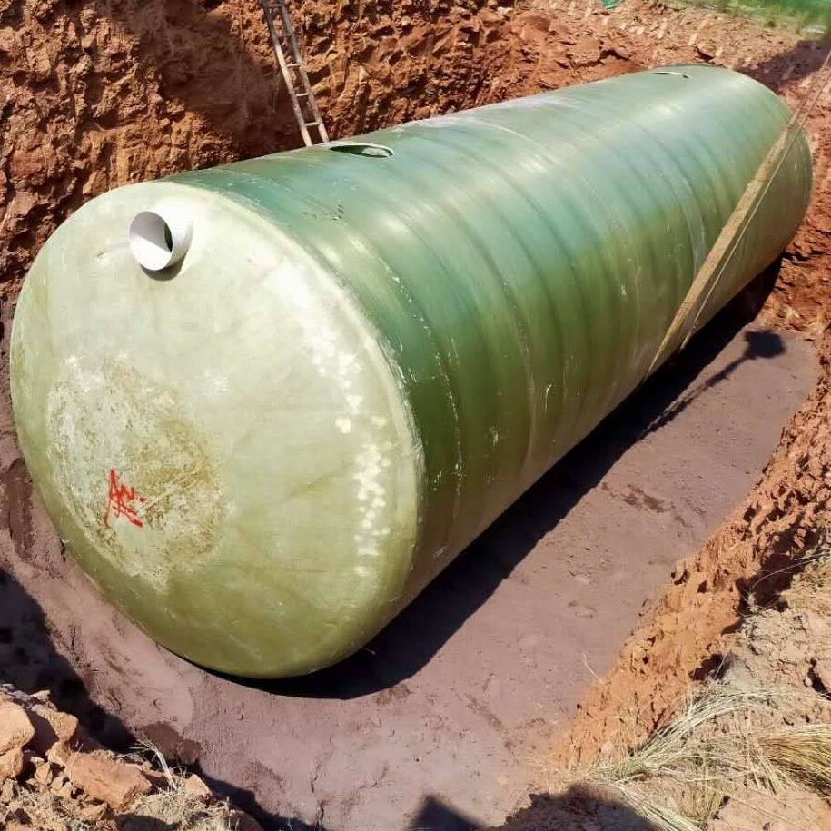 Underground Installation FRP Septic Tank for Filament Winding Processing of Acid Medium