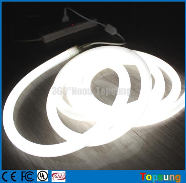 Buy cheap 25M spool 360 degree white led neon flexible light 12v for room from wholesalers