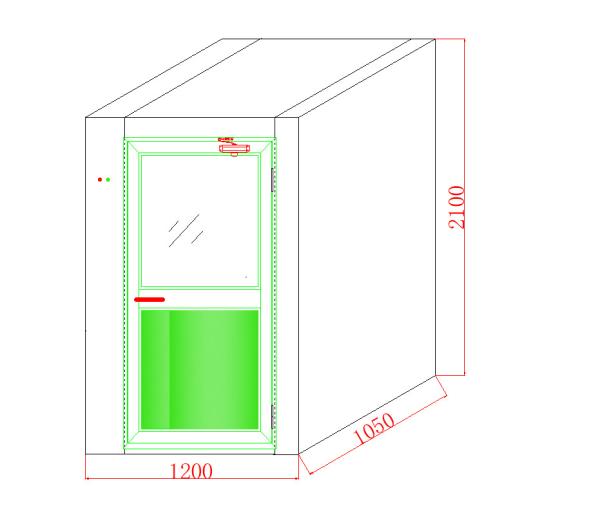 Buy cheap SS304 Small Air Shower Clean Room 2- Side Blowing , Class 100 Clean Room from wholesalers