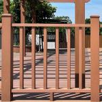 Outdoor WPC Hand Railing Insect Proof WPC Balcony Railing Modern