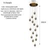 Buy cheap Nordic diamond chandelier Luxury Crystal Light New Design Gold staircase chandelier(WH-CY-215) from wholesalers