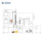 Stainless Steel 304 Wiped Film Distillation Equipment Molecular Chemical Unit