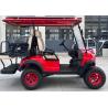 Buy cheap Red Modern 4 Seater Golf Cart for Family Outings and Group Tours Ground clearance 235mm from wholesalers
