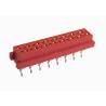 Buy cheap PBT Red Insulation Displacement Connector 16 Pin Female Header 2.54mm Pitch from wholesalers