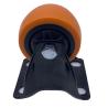 Buy cheap 2 Inch Orange PU Tread Wheel with Rigid Solid Plate Caster from wholesalers