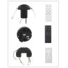 Buy cheap 12V DC BLDC Ceiling Fan Motors Ball Bearings FG signal 48 Inch Fan Motor from wholesalers