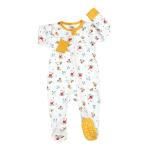 Boys' And Girls' Newborn Footed Rompers Zip Front Non-Slip