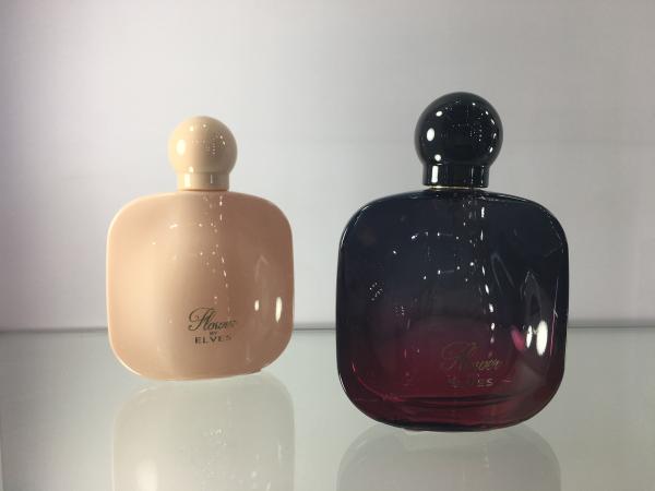 Buy cheap OEM 50ml Glass Luxury Perfume Bottles Flat Shape With Ball Cap from wholesalers