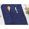 Buy cheap Denim Kitchen Cooking Apron Home Cleaning Apron With Many Pockets Hang-Neck Cotton Webbing Strap from wholesalers
