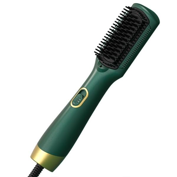 Buy cheap Negative Ions Electric Straightening Brush Ceramic Straightener Hot Air Curly Hair Brush from wholesalers