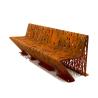 Buy cheap Latest Design Outdoor Street Furniture Corten Steel Crossed Benches from wholesalers