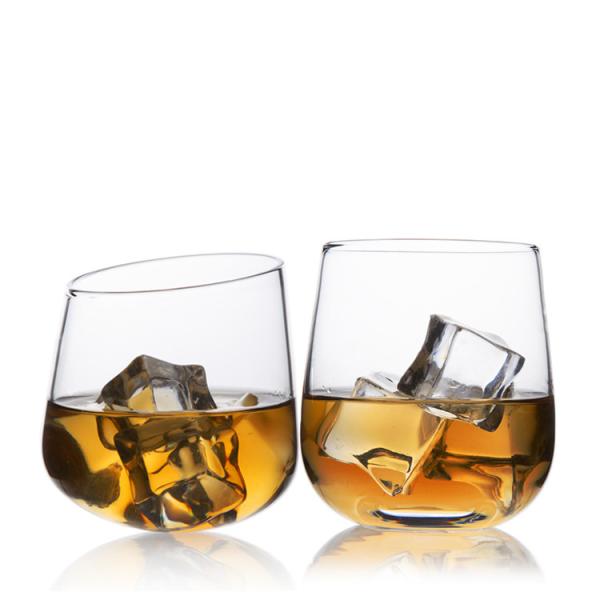 Buy cheap Hot Selling Lead-Free Crystal Creative Round Bottom Bevel Custom Glass Whiskey Glass from wholesalers