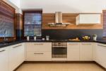 Big Modular White Wood Finish Kitchen Cabinets 1800-3500mm Base