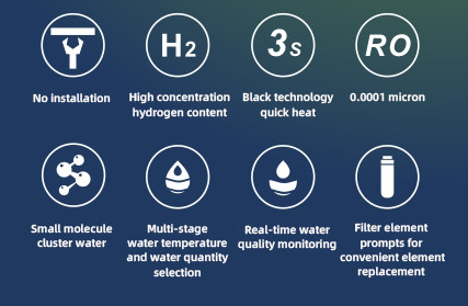 Installation-free Hydrogen Water Machine 1200ppb Anti-inflammatory 800ml WEIZI