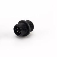 Buy cheap Black Panel Mount Electronic Waterproof Connector Ip67 2 Pin Nylon product