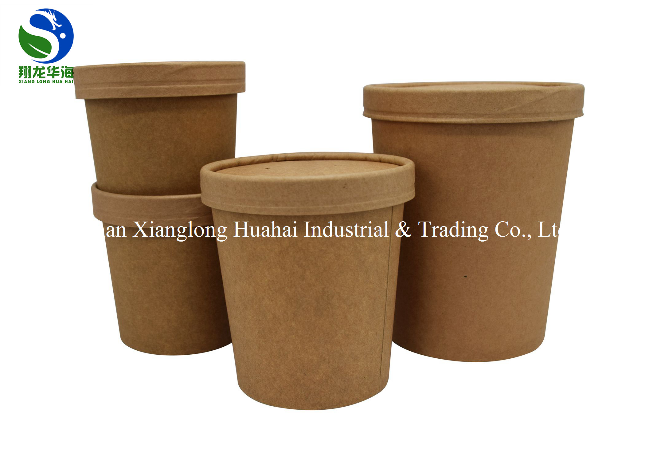Biodegradable Small Paper Bowls Takeaway Fancy , Disposable Paper Bowls With Lids