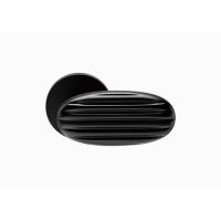 Buy cheap PVD Black Grey Plated Brass Bathroom Lever Lock Door Handle 94mm 62mm product