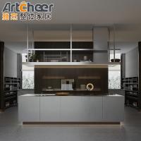 Buy cheap Kitchen Furniture Solid Wood Modern Kitchen Cabinet with Luxury Kitchen Island product