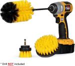 Buy cheap Yellow Power Scrubber Drill Brush 3 Piece Kit For Cleaning from wholesalers