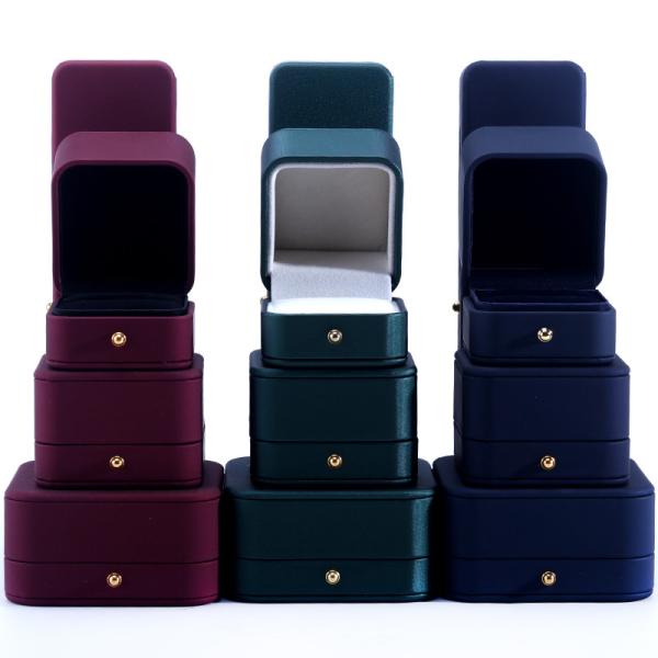 Buy cheap Custom Logo Jewelry Package Hanhong PU Leather Box for Necklace Bracelet Earrings Ring from wholesalers