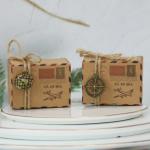 Multi Color Food Container Paper Box ECO Brown Paper Container 6*3.5*4.5cm