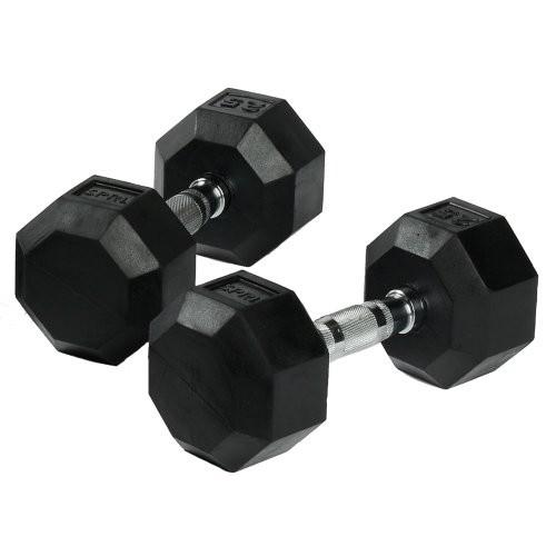 Buy cheap Commercial Weight Lifting Dumbbell Set Man Fitness Black Rubber Hex Dumbbell Sets High Quality Cast Iron Hex Rubber Dumbbell from wholesalers