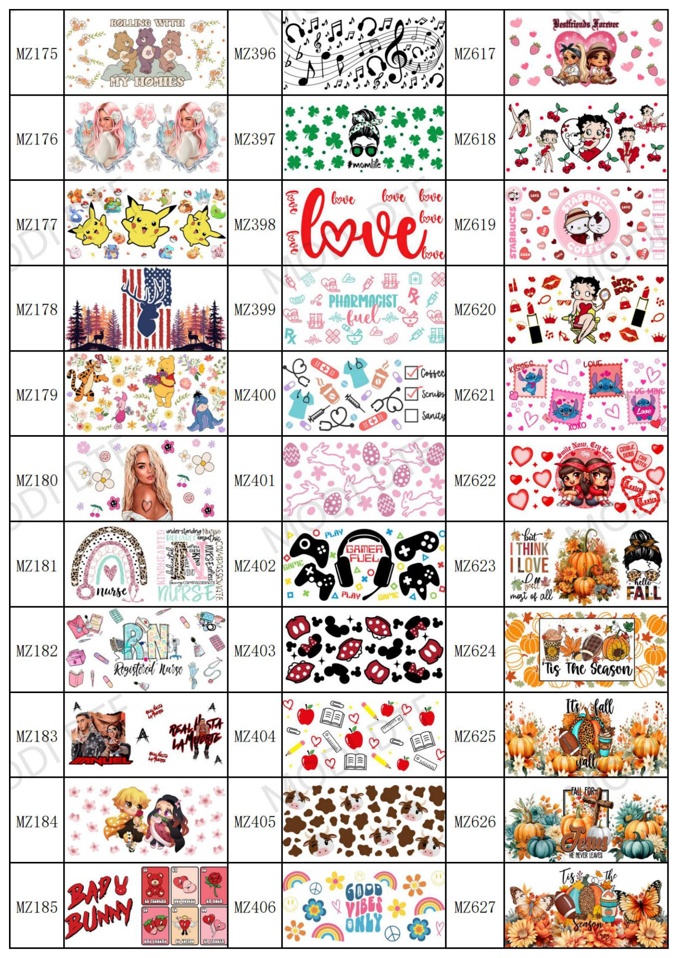 Valentine'S Day UV DTF Cup Wrap Transfers For Cups Wraps Libbey Glass Spanish Tumbler