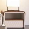 Buy cheap Luxury Italian Marble Top Nightstand Modern Bedside Cabinet 0.45m from wholesalers