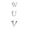 Buy cheap W Letter Jewelry Accessory 925 Silver CZ Pendant For Summer Holiday Looks Alphabet Alphabet Pendant from wholesalers