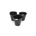 wholesale black soft plant plastic flower pots