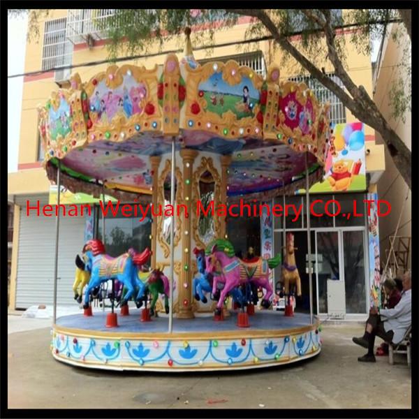 Quality 8 seats mini Luxury carousel horses for kid amusement park for sale