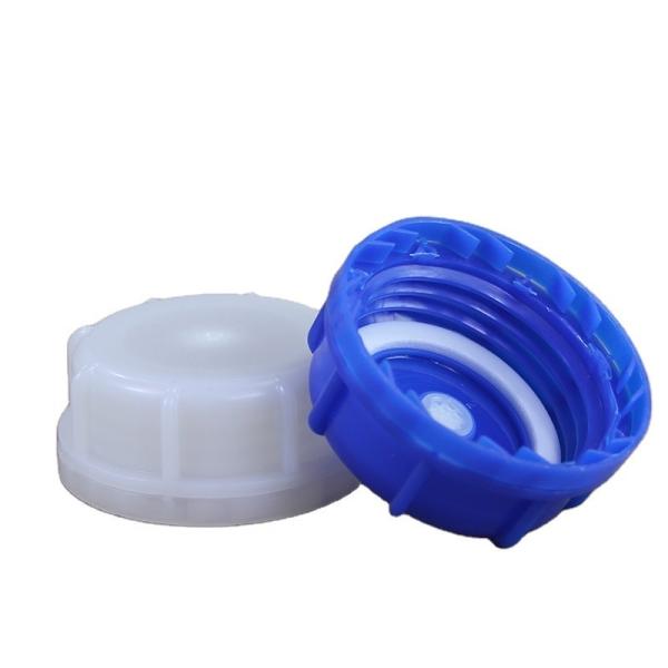 Buy cheap Secure Capsule Closure for Custom Logo White 50MM Vented Bottle Caps in HDPE Material from wholesalers