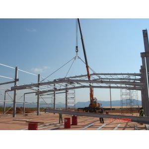 Lightweight Steel Structure Warehouse Shed with Q355 H Section Frame
