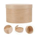 OEM ODM Unfinished Round Wooden Storage Box With Lid Circular Wooden Box
