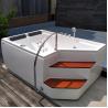 Buy cheap 2 Person Freestanding Jetted Bathtub Stand Alone With Step Intex Massage Spa from wholesalers