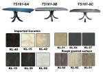 2.1 Meter Horsebelly Modern Extension Table Black Stylish Legs Ceramic Table Top