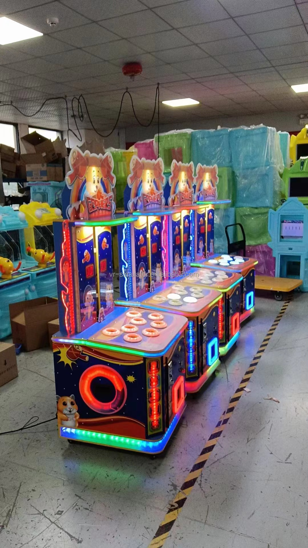 Hitting Hammer Ticket Redemption Game Machine For Kids CE Certificate