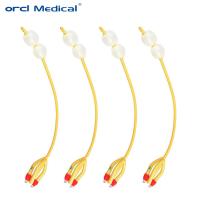 Buy cheap 4 Way Latex Foley Catheter Silicone Coated Double Balloon Latex Urinary product