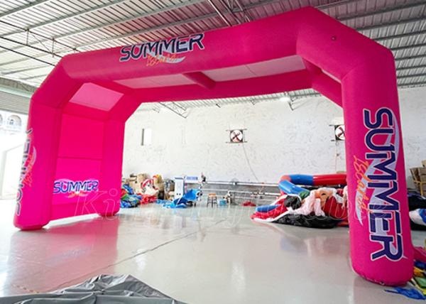 Buy cheap Inflatable Arches Pink Bicycle Race Sport Game Inflatable Start Finish Line Arch from wholesalers