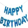 Buy cheap Gold Aluminum Foil Happy Birthday Balloons Banner for Birthday Party Decoration from wholesalers