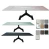 Buy cheap 2.5 Meter Tempered Glass Dining Table With HPL Laminate For 10-12 Seats from wholesalers