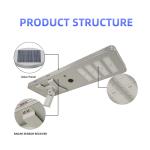 All In One Integrated LED Solar Street Light Replacement Bulb 4 Heads 200W