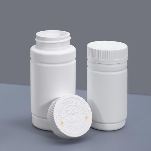 Collar Material HDPE 100ml Empty White Solid Medicine Container for Capsule
