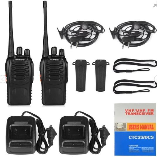 Buy cheap hot selling 2 Pack UHF 400-470MHz 16 Channel Two Way Radio Handheld Walkie Talkie baofeng BF-888s High power Flashlight from wholesalers