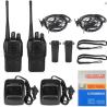 Buy cheap hot selling 2 Pack UHF 400-470MHz 16 Channel Two Way Radio Handheld Walkie Talkie baofeng BF-888s High power Flashlight from wholesalers