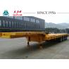 Buy cheap 4 Axles Low Bed Trailer Truck 40-70 Ton Capacity With Mechanical Suspension from wholesalers
