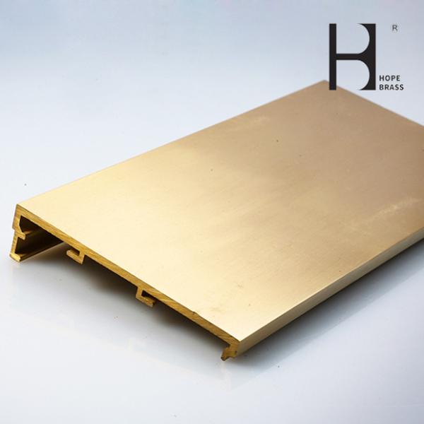 Buy cheap 6m Long Stair Edge Brass Extrusion Profiles SGS Certification from wholesalers