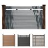 Buy cheap Villa WPC Fence Panels Security Composite Plastic Wood Fence Boards from wholesalers