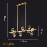Buy cheap Modern Circle Rectangle Chandelier Lighting Living Dining Room Diamond Crystal Hanging Lamp(WH-CY-185) from wholesalers